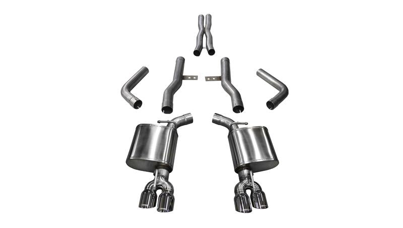 Corsa 2015-2023 Dodge Challenger Hellcat Dual Rear Exit Extreme Exhaust w/ 3.5in Polished Tips - 14989