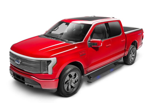 AMP Research 2021 Ford F-150 SuperCrew & 22-23 F-150 Lightning CC PowerStep XL - Black - 77152-01A