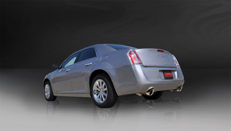 Corsa 2005-2010 Dodge Charger No Towing Hitch R/T 5.7L V8 Polished Xtreme Cat-Back Exhaust - 14439