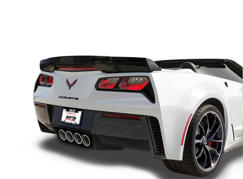 Borla 15 Chevy Corvette C7 ZO6 6.2L w/o AFM w/ NPP ATAK Quad RD RL AC Tips Center Rear Exit Exhaust - 11905