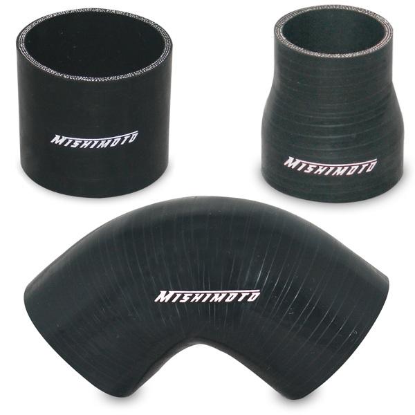 Mishimoto 3.0in Black Silicone Coupler w/ 1/8in NPT Bung - MMCP-30NPTBK