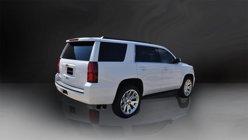 Corsa 2015-2020 Chevy Tahoe/GMC Yukon Cat-Back Exhaust Sport 3in Single Side Twin Polished 4in Tips - 14859