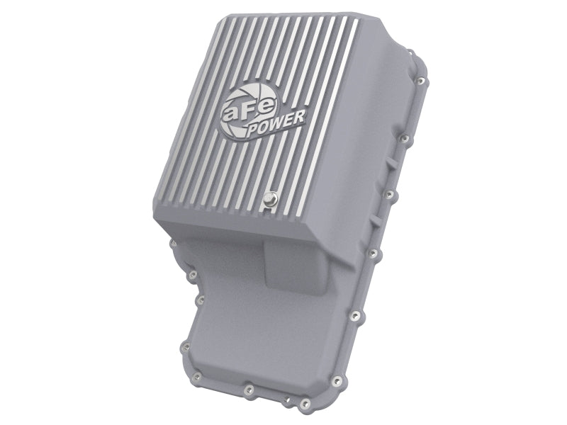aFe 20-21 Ford Truck w/ 10R140 Transmission Pan Raw POWER Street Series w/ Machined Fins - 46-71220A