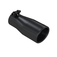 Load image into Gallery viewer, MBRP Universal Tip 2.5 O.D. Oval End 3.75 Inlet 10in length - Black Finish - T5116BLK