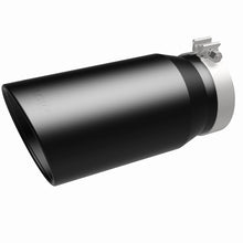Load image into Gallery viewer, MagnaFlow Tip Stainless Black Coated Single Wall Round Single Outlet 6in Dia 5in Inlet 13in L - 35239