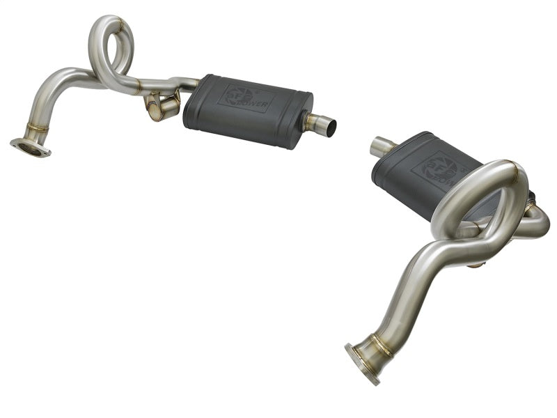 aFe MACHForce XP 13-15 Porsche Cayman S/Boxster S (981) H6-3.4L 2-2.5in. SS Cat-Back Exhaust System - 49-36415
