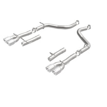 Load image into Gallery viewer, MagnaFlow Axle-Back, SS, 2.5in, Quad Split Rear 3.5in Tip 2015 Dodge Challenger 3.6L V6 - 19218