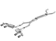 Load image into Gallery viewer, Borla 17-18 Chevrolet Camaro ZL1 6.2L V8 S Type Catback Exhaust w/ Dual Mode Valves CF Black Anod - 140726CFBA