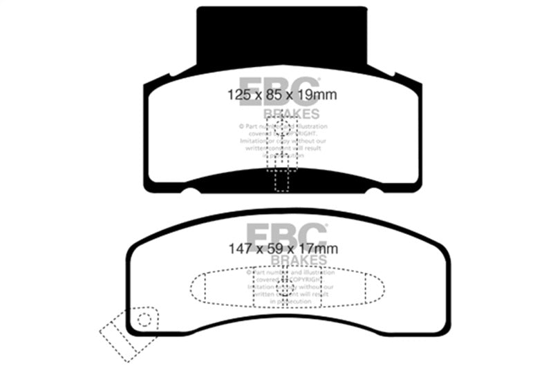 EBC 92-99 Chevrolet C30 DRW Ultimax2 Front Brake Pads - UD459
