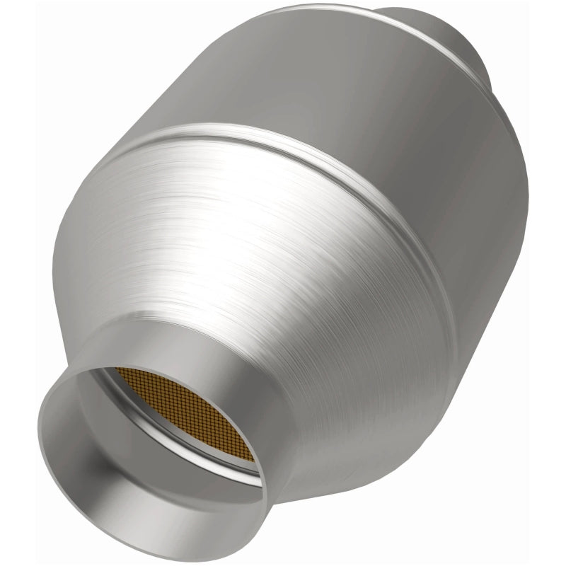 MagnaFlow Univ Cat Conv 2.5in Inlet/Outlet Center/Center Round 3in Body L x 5in W x 8.75in Overall L - 51656