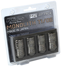 Load image into Gallery viewer, Project Kics 12 x 1.25 Glorious Black T1/06 Monolith Lug Nuts - 4 Pcs - WMN03GK4P