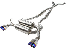 Load image into Gallery viewer, aFe Takeda 2-1/2in 304SS Cat-Back Exhaust Infiniti G37 08-13/Q60 14-15 V6-3.7 w/ Blue Flame Tips - 49-36103-L
