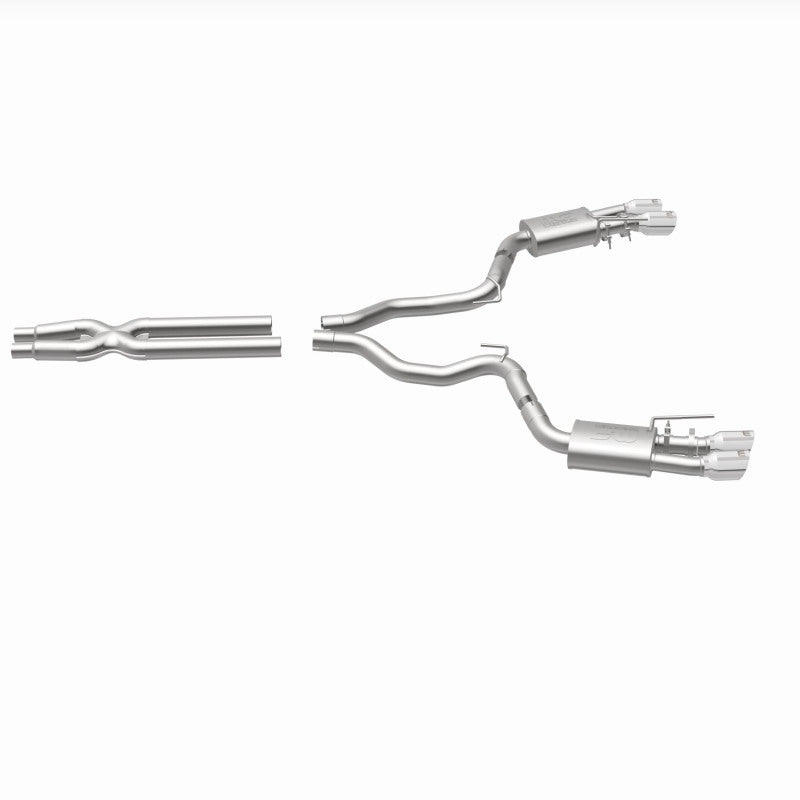 MagnaFlow SYS Cat-Back 2018 Ford Mustang GT 5.0L Competition Dual Exit Polished 4in Tips - 19368