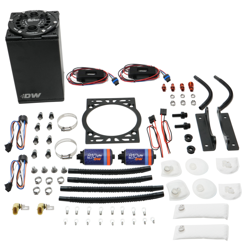 DeatschWerks 3.0L Staged Surge Tank w/ DW810 Fuel Pumps - 6-811-30ST