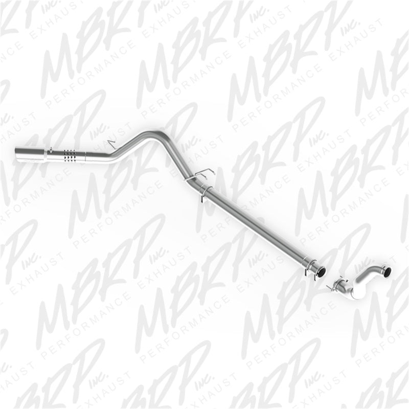 MBRP 08-10 Ford 6.4L F250/350/450 4 inch Filter Back Single Side Exit Aluminum and Down Pipe - S6282AL