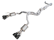 Load image into Gallery viewer, AWE Tuning 2021+ Cadillac Escalade 6.2L 0FG Dual Exit Exhaust System w/ 5in Diamond Blk Tips - 3015-43321