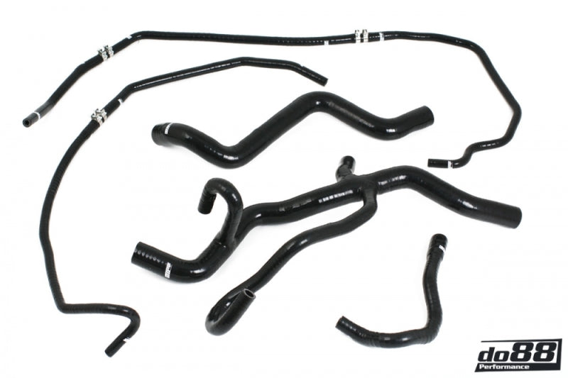 do88 Volvo C30/C70/S40/V50 Turbo Automatic 04-13 Coolant Hoses Black - DO88-KIT172S