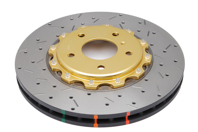 DBA 03-07 350Z / 03-04 G35 w/ Brembo Front Drilled & Slotted 5000 Series 2 Piece Rotor Assembled w/ - DBA5600GLDXS