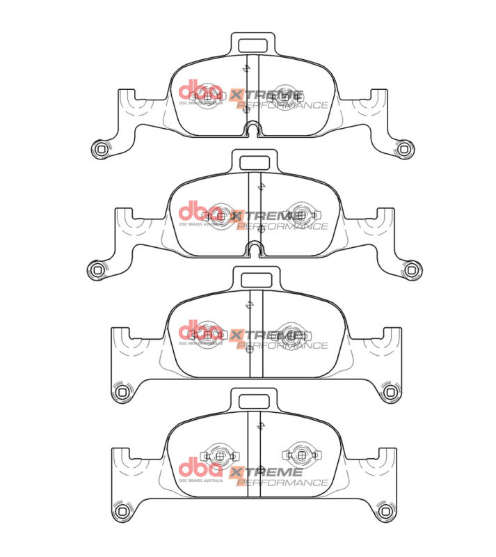DBA 17-19 Audi A4 (w/318mm front Rotor) Front XP Performance Brake Pads - DB15060XP