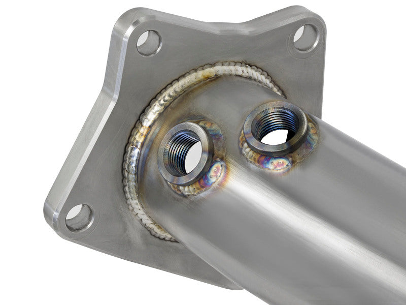 aFe Twisted Steel Down-Pipe Catted 13-16 Cadillac ATS L4-2.0L (t) - 48-34126-HC