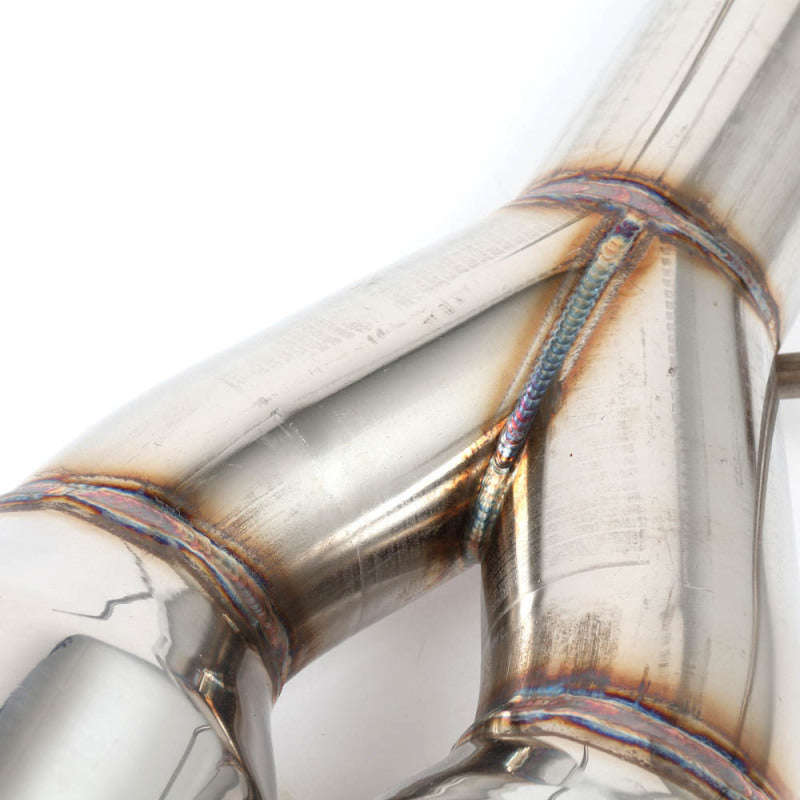 BLOX Racing 2022+ WRX Muffler Delete / Axle Back Single Wall 4in - Polished Tips - BXEX-51106