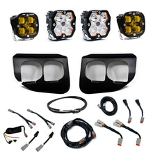 Load image into Gallery viewer, Baja Designs 20-22 Ford SD Squadron 2.0 Fog Pocket Kit SAE/Sport w/Upfitter (Driving/Combo) - Amber - 440042UP