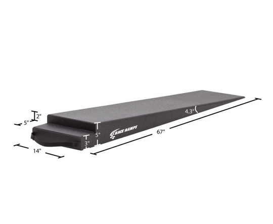 Race Ramps 5in. Trailer Ramp - 4.3 Degree Approach Angle - RR-TR-5