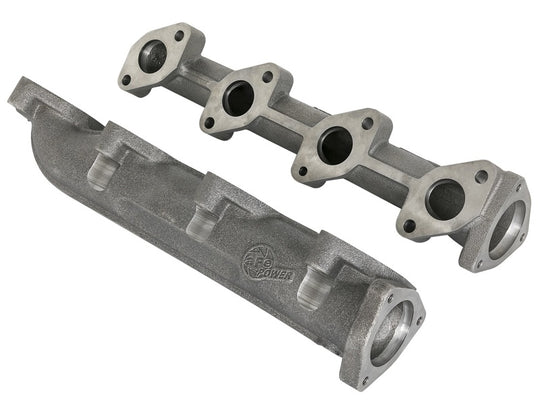aFe BladeRunner Ported Ductile Iron Exhaust Manifold 08-10 Ford Diesel Trucks V8 6.4L (td) - 46-40124