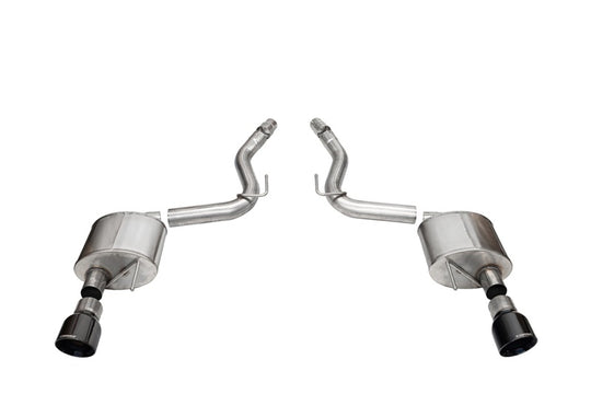 Corsa 2024+ Ford Mustang GT Sport Axle-Back Dual Rear Exit with 4.5in Black PVD Pro-Series Tips - 21252BLK