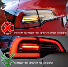 Load image into Gallery viewer, AlphaRex 17-22 Tesla Model 3 PRO-Series LED Tail Lights Jet Black w/Seq Sig - 601010