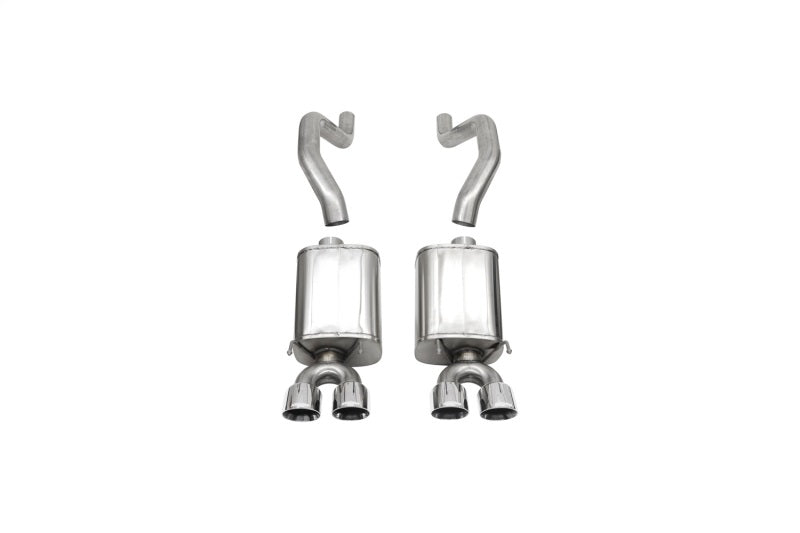 Corsa 2006-2013 Chevrolet Corvette C6 Z06 7.0L V8 Polished Sport Axle-Back Exhaust - 14164