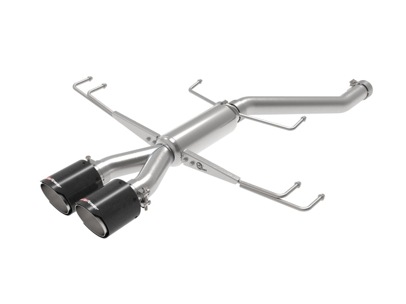 aFe Takeda 2.5in 304SS Axle-Back Exhaust System 17-19 Honda Civic Type R L4-2.0L (t) - 49-36626-C