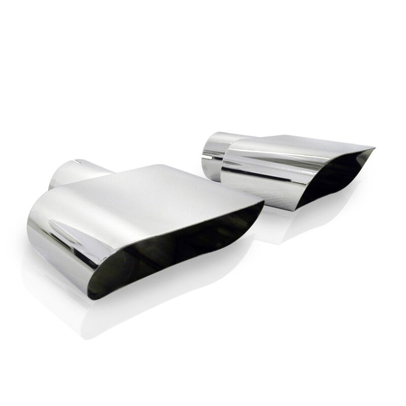Stainless Works Wide Oval Challenger R/T 2-1/2in Inlet Tips (priced per pair) - 786250