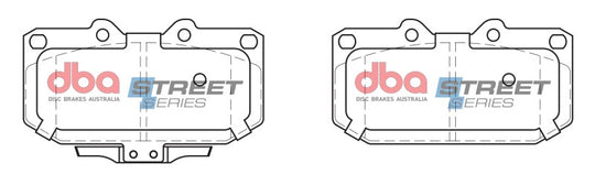 DBA 06-07 Subaru Impreza WRX Front Street Series Brake Pads - DB1170SS