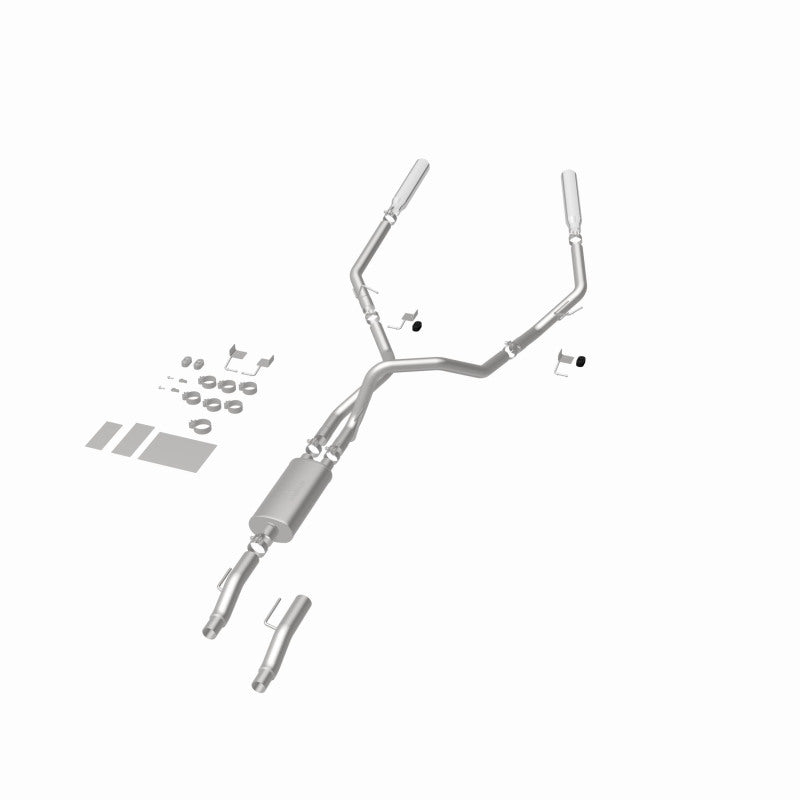 MagnaFlow 11 Ford F-150 3.7L/5.0L/6.2L SS Catback Exhaust Dual Split Rear Exit w/ 3.5in SS Tips - 15460