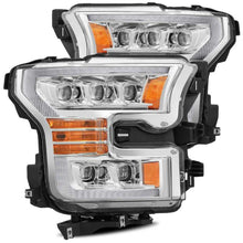 Load image into Gallery viewer, AlphaRex 17-20 Ford Raptor NOVA LED Proj Headlights Plank Style Chrm w/Activ Light Sequential Signal - 880151