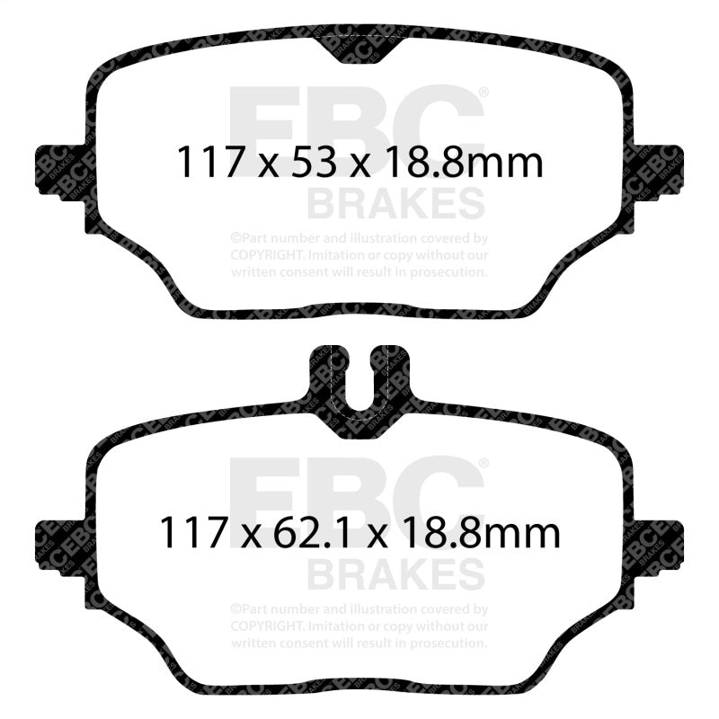 EBC 2020+ Mercedes-Benz GLE350 (SUV)(W167) Yellowstuff Rear Brake Pads - DP42426R