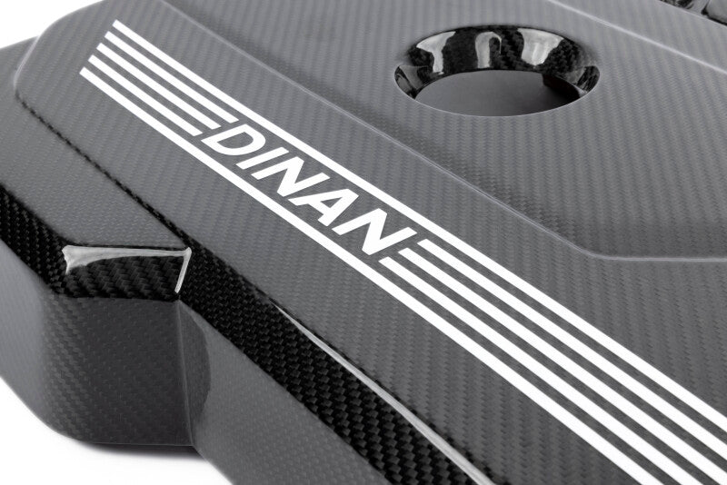 Dinan 19-26 BMW B58D (G01/G02/G20/G22/G23/G26/G42) Gloss Carbon Fiber Engine Cover w/Matte Accents - D590-0003
