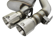 Load image into Gallery viewer, aFe MACHForce XP 3in 304 SS Axle-Back Dual Exhaust (NPP) w/ Polished Tips 16-17 Camaro SS V8-6.2L - 49-34068-P