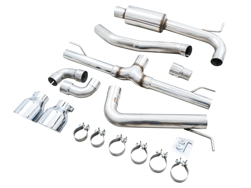 AWE Tuning 2022 VW GTI MK8 Track Edition Exhaust - Chrome Silver Tips - 3020-32658