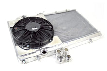 Load image into Gallery viewer, CSF 96-07 Mitsubishi Evo 4/5/6/7/8/9 Full-Slim Radiator w/12in Fan &amp; Shroud/-16AN &amp; Slip On Fitting - 7075