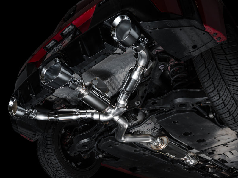 AWE Tuning 23-24 Toyota GR Corolla Touring Edition Cat-Back Exhaust - Chrome Silver Tips - 3015-52472
