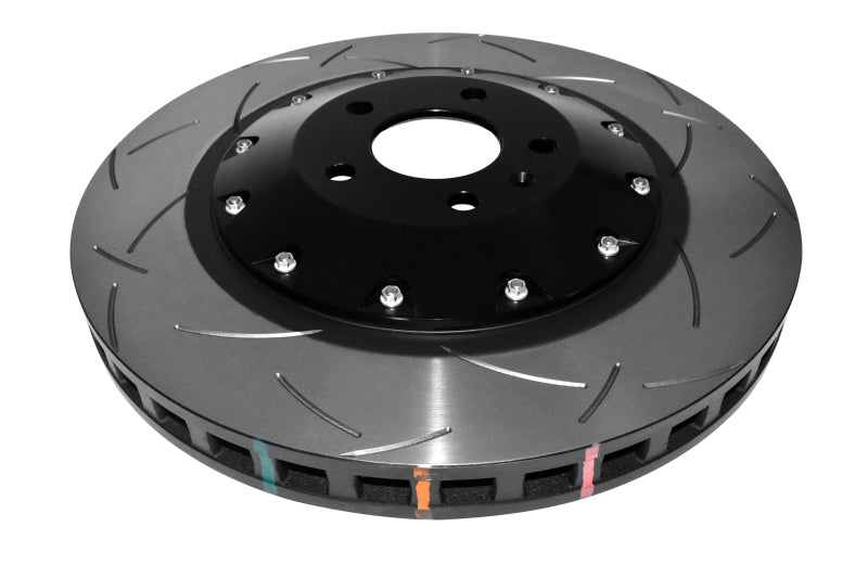 DBA 07-11 Audi S6 Front 5000 Series Slotted Rotor w/Black Hat - DBA52778BLKS