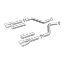 Load image into Gallery viewer, MagnaFlow Axle-Back, SS, 3in, Quad Split Rear 3.5 Tips 2015 Dodge Challenger incl SRT Hellcat - 19206