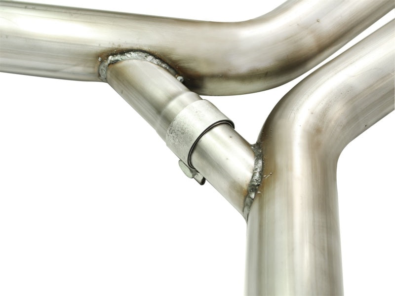 aFe MACHForce XP Exhaust 3in Stainless Stee CB/10-13 Chevy Camaro V8-6.2L (td) (pol tip) - 49-44039-P