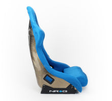 Load image into Gallery viewer, NRG FRP Bucket Seat ULTRA Edition - Large (Blue Alcantara/Gold Glitter Back) - FRP-302BL-ULTRA