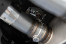 Load image into Gallery viewer, MBRP 18-20 Ford Mustang GT 5.0 w/ Quad Tip Active Exhaust Cat Back Split Rear T304 w/ Carb Fib Tips - S72093CF