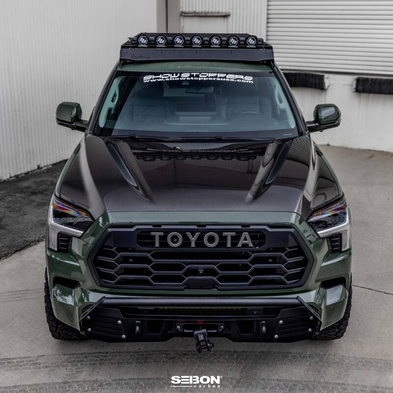 Seibon 22-23 Toyota Tundra OE Style Carbon Fiber Hood - HD23TYTU-OE
