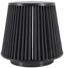 Load image into Gallery viewer, K&amp;N Universal Rubber Filter-Round Tapered 6in Flange ID x 9in Base OD x 6.625in Top OD x 7.5in H - RU-5177HBK