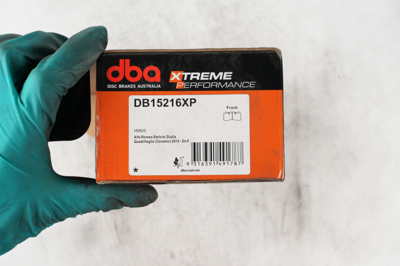 DBA 17-18 Alfa Romeo Giulia Quadrifoglio XP Performance Front Brake Pads - DB15216XP